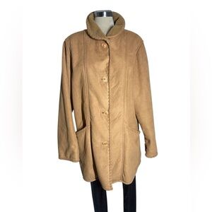 Penmanship Suede Shepard Winter Coat Size XL